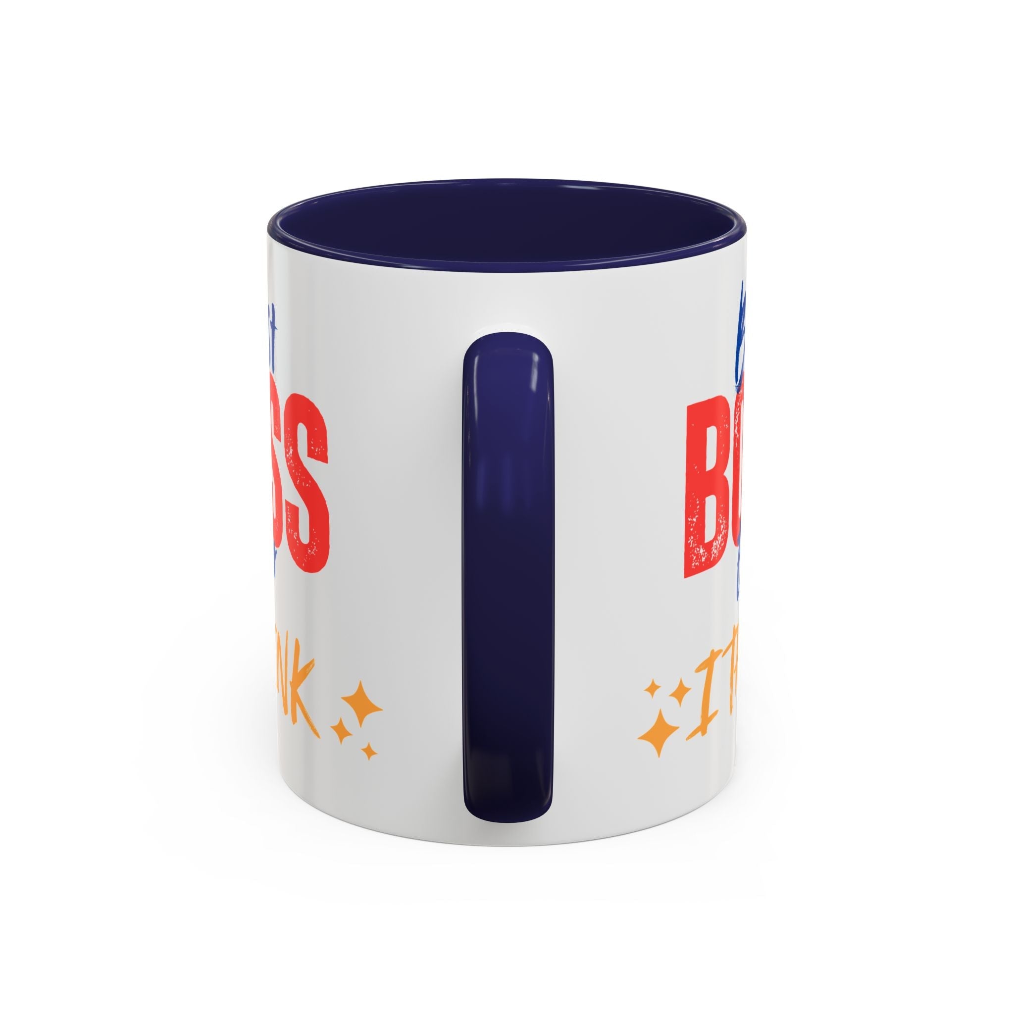 Best Boss Ever Accent Coffee Mug - Perfect Gift for Boss's Day, Office Decor, Motivational Drinkware, Fun Coffee Cup