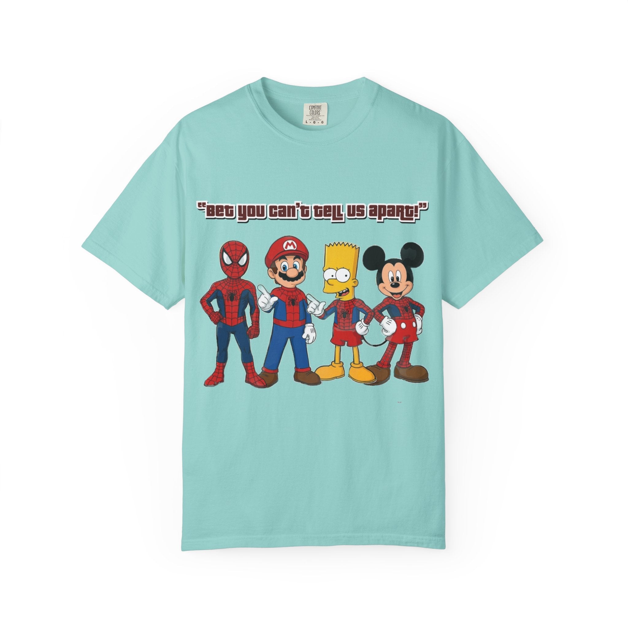 Funny Guess Cartoon Tribute Unisex T-Shirt, Fun Graphic Tee, Perfect Gift for Kids & Adults, Family Bonding, Birthday, Casual Wear