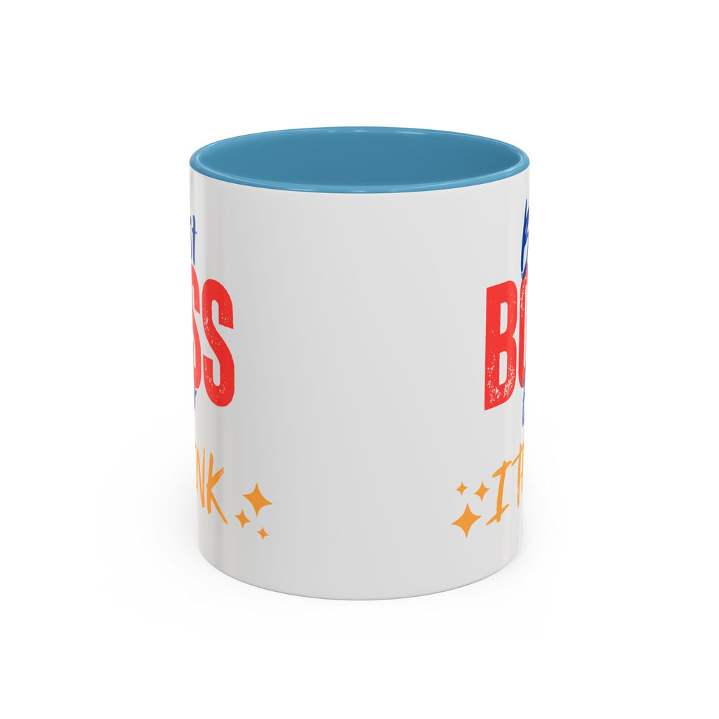 Best Boss Ever Accent Coffee Mug - Perfect Gift for Boss's Day, Office Decor, Motivational Drinkware, Fun Coffee Cup