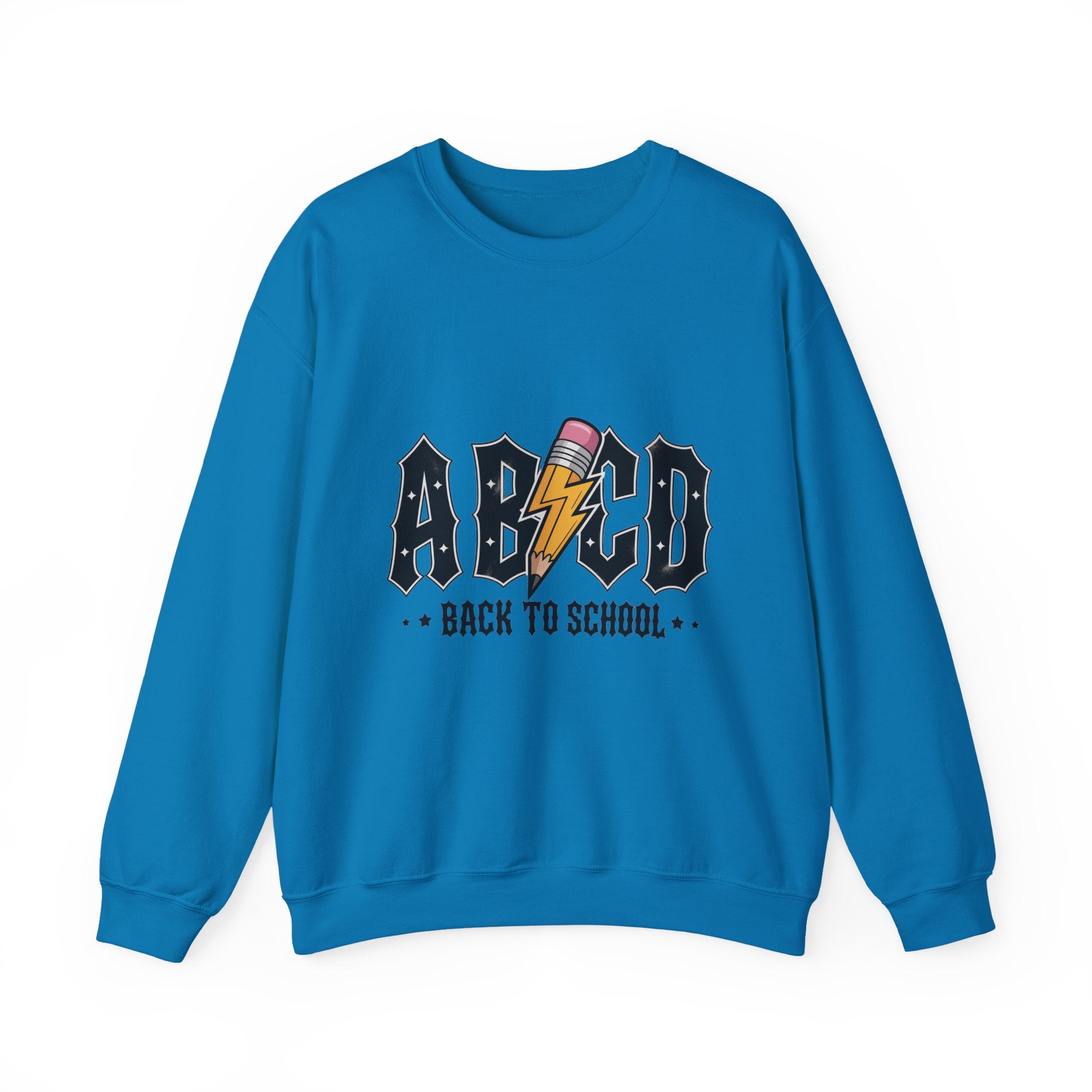 Back to School Crewneck Sweatshirt, Unisex Sweatshirt, Lightweight Sweater, School Apparel, Teacher Gift, Trendy Fashion