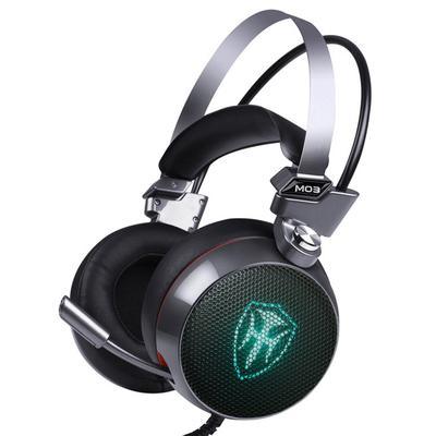 Luxury Proffesional Studio Gaming PC Headphones With LED Lights In Modern Luxury Metal Design For Gamers and DJ