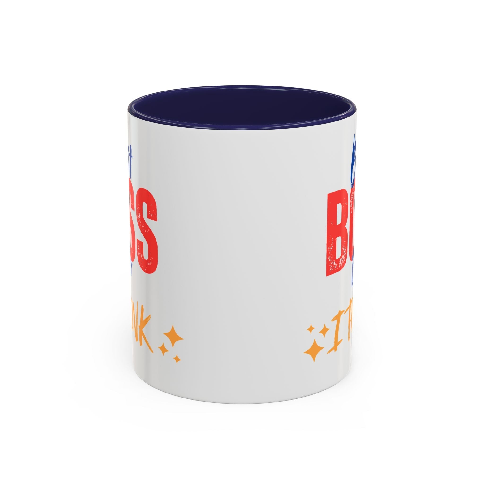 Best Boss Ever Accent Coffee Mug - Perfect Gift for Boss's Day, Office Decor, Motivational Drinkware, Fun Coffee Cup