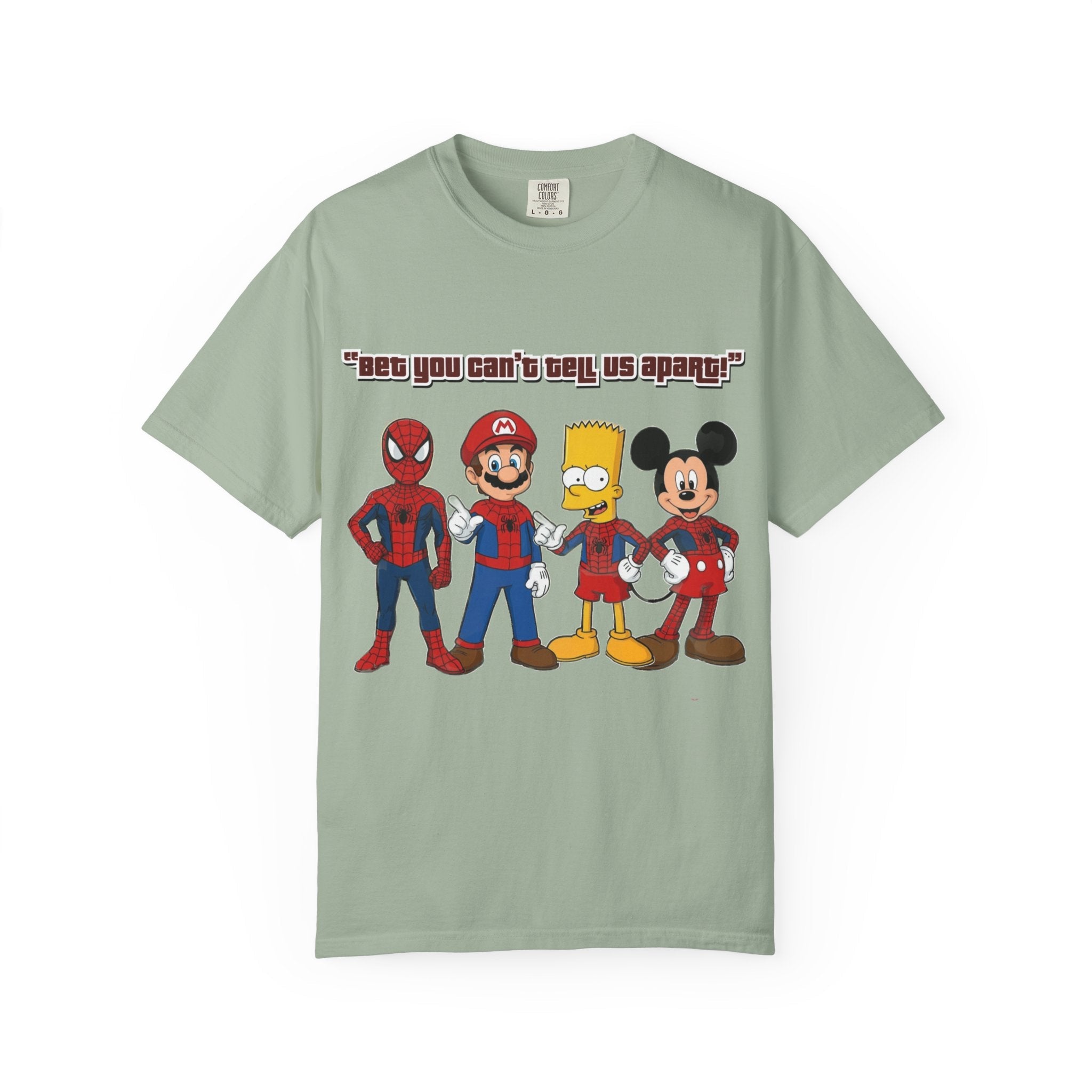 Funny Guess Cartoon Tribute Unisex T-Shirt, Fun Graphic Tee, Perfect Gift for Kids & Adults, Family Bonding, Birthday, Casual Wear