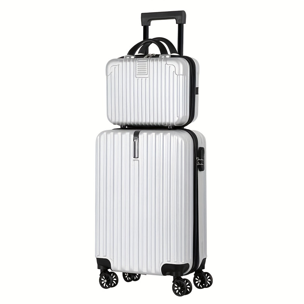 2-Piece Spinner Luggage Set – 20” Carry-On & 14” Crossbody Handbag