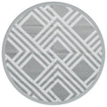 W2B VidaXL Reversible Outdoor Carpet Grey Polypropylene 47.2\" Waterproof for Home Office Patio Travel for Hallway Use