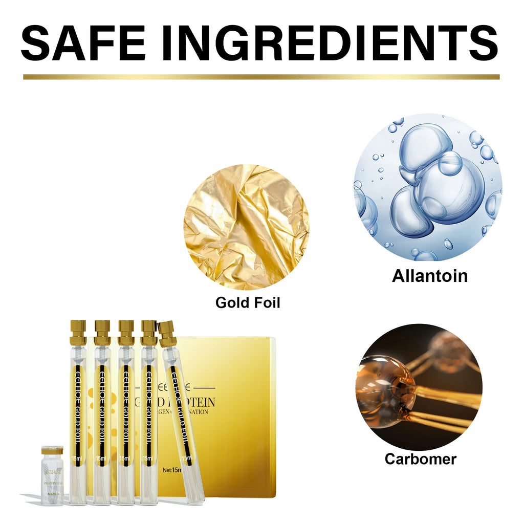 EELHOE 10ml Anti-Wrinkle Serum Protein Line Lift Set for Facial Shape Firming Lifting for Home Use on Oily/Combination Skin