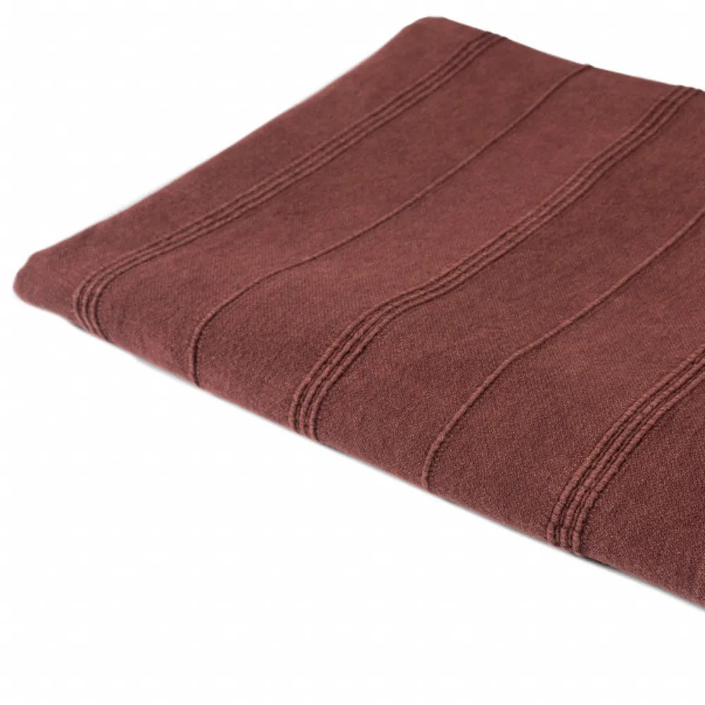 HMS Luxury Green Woven Cotton Blanket Modern Striped Super Soft Comfortable for Bed Sofa Home Decorative Knitted Technique