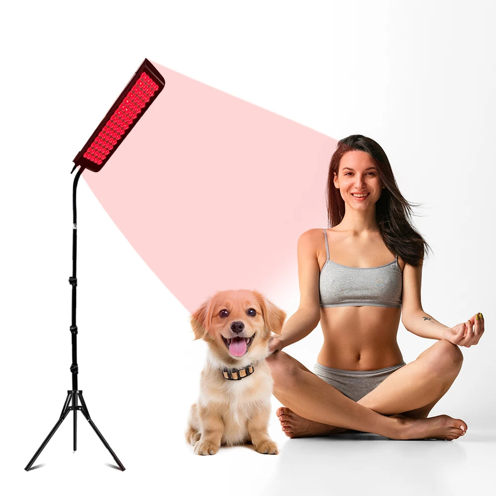 Red Infrared Light Therapy Lamp with Stand 660nm 850nm LED Light Therapy Device for Face Knee Body Care at Home Local Stock