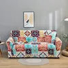 Geometric Printed 3-Seater Anti-Wrinkle Sofa Slipcover Waterproof Polyester Furniture Protective Cover for Pets