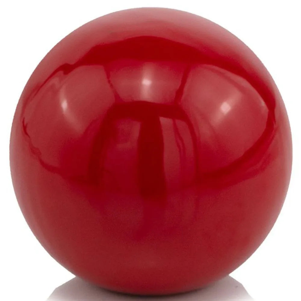HMS 4\" Red Aluminum Luxury Orb Tabletop Sculpture Handicraft Metal Deer Design for Home Wall Decor Modern Wedding Art