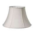 18\" Cream Slanted Bell Shantung Lampshade Classic Asian Indoor Home Decoration Bamboo for Modern Antique Classic Lighting