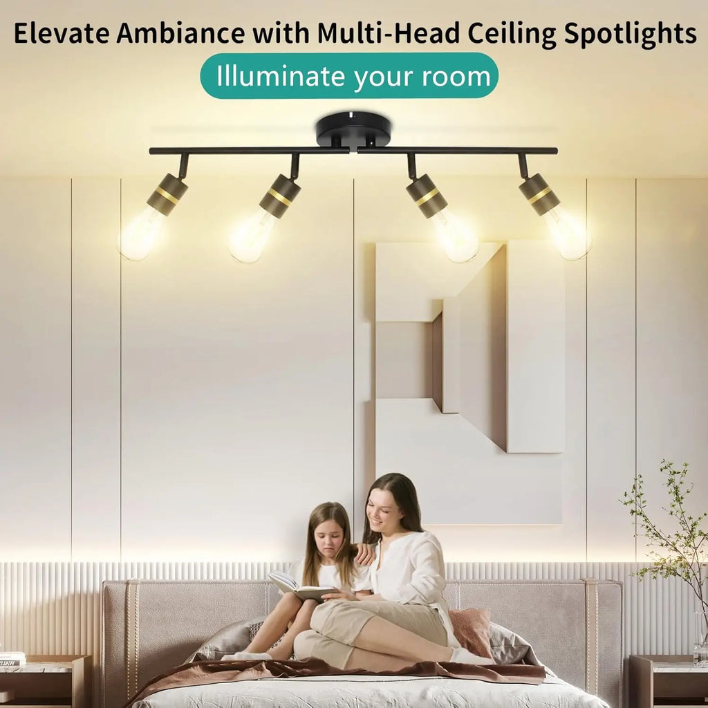 Spot Light Ceiling Lighting E26 Rotatable Head Decorative Track Lights for Shop Office Home
