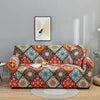 Geometric Printed 3-Seater Anti-Wrinkle Sofa Slipcover Waterproof Polyester Furniture Protective Cover for Pets
