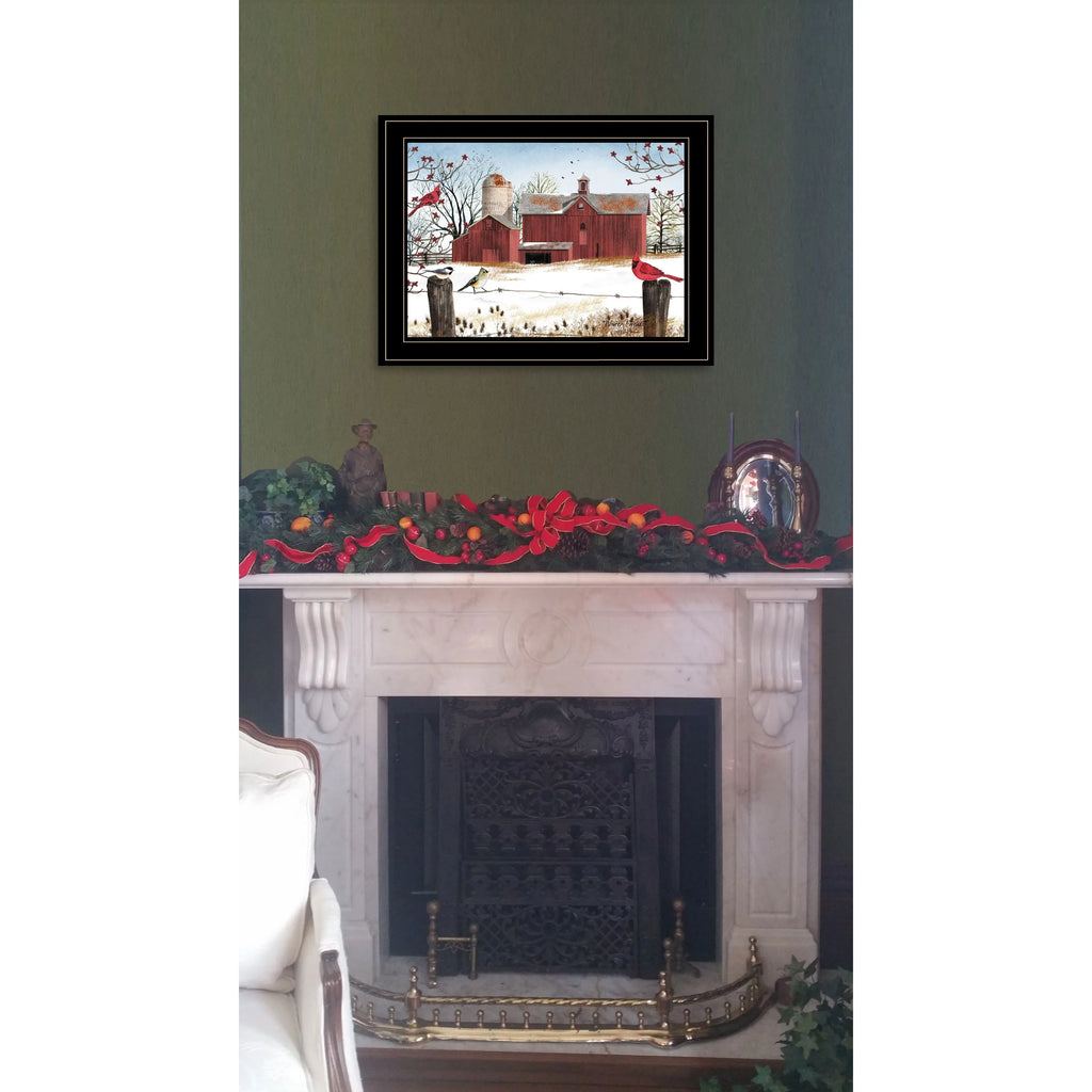 HMS Winter Friends 3 Black Framed Print Wall Art Home Decorative Item