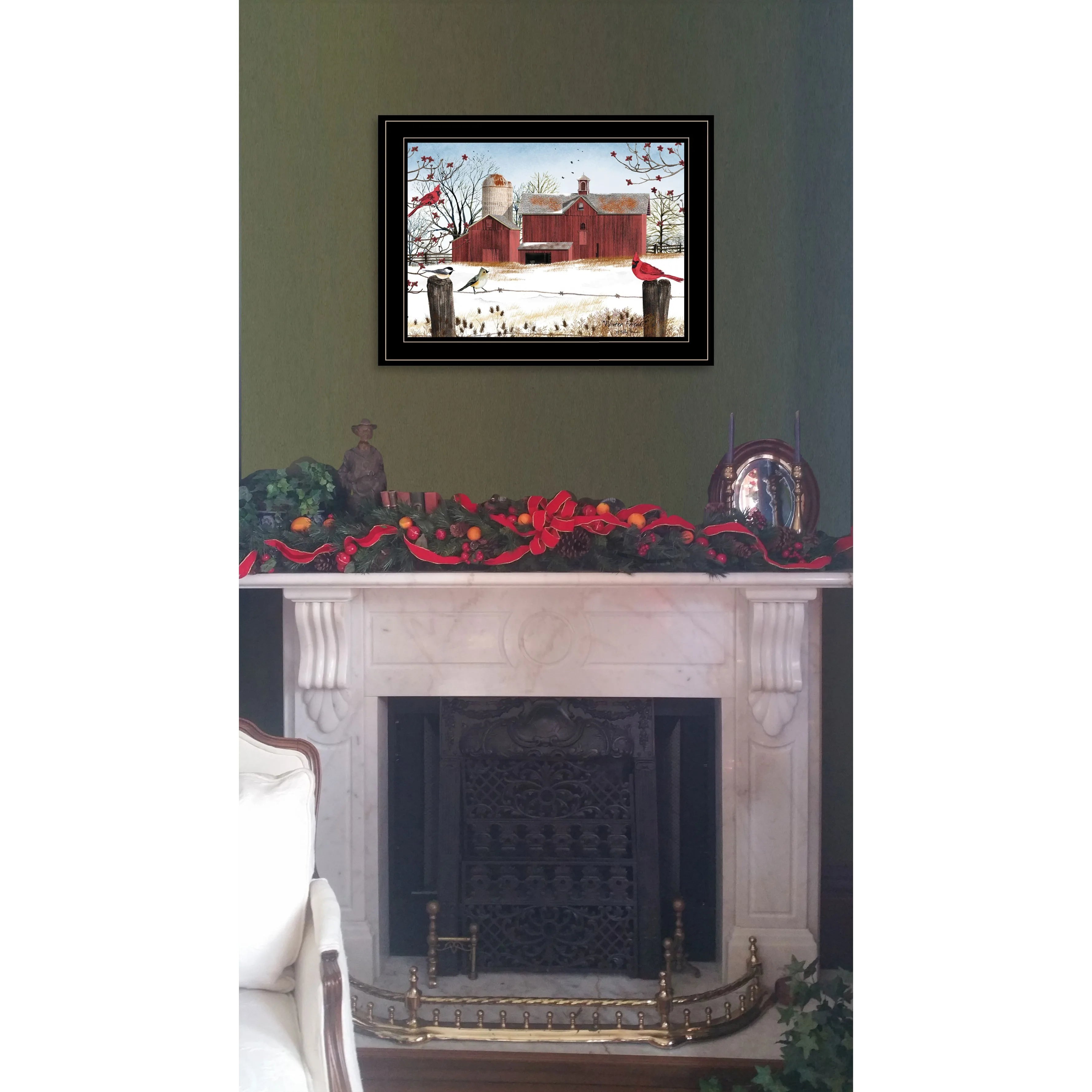 HMS Winter Friends 3 Black Framed Print Wall Art Home Decorative Item