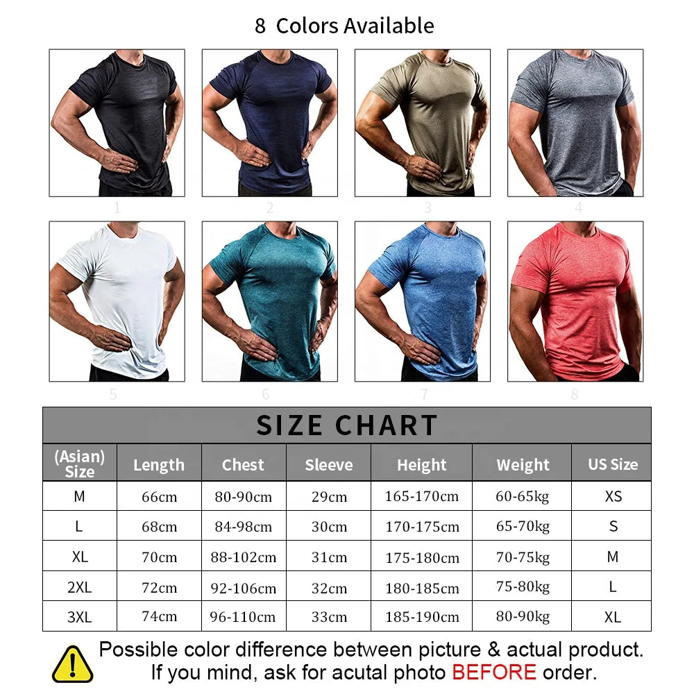 High Quality Homme Body Building Training Fitness Gym Tee Shirt Active Wear Clothing Male Men's Fitted Muscle T Shirts