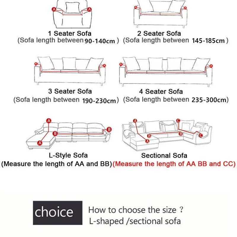 Geometric Printed 3-Seater Anti-Wrinkle Sofa Slipcover Waterproof Polyester Furniture Protective Cover for Pets