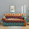 Geometric Printed 3-Seater Anti-Wrinkle Sofa Slipcover Waterproof Polyester Furniture Protective Cover for Pets