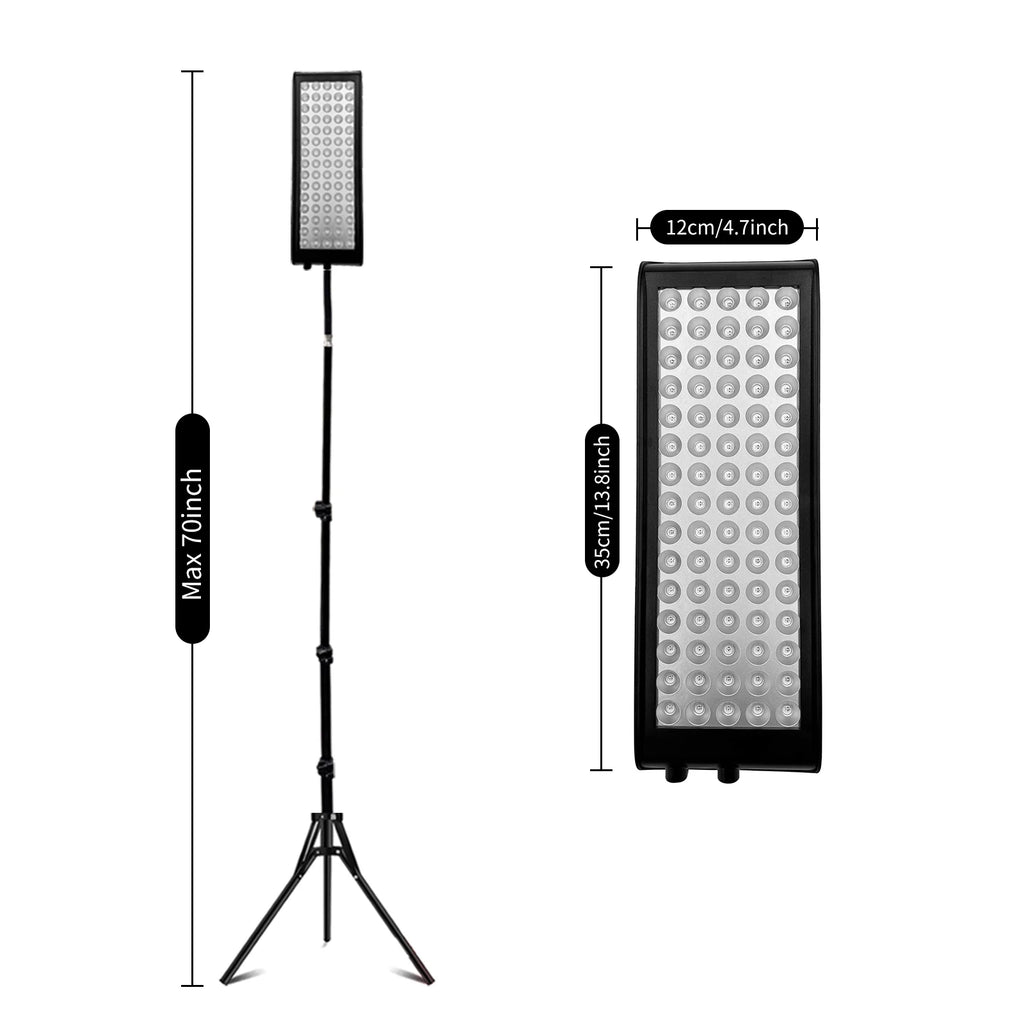 Red Infrared Light Therapy Lamp with Stand 660nm 850nm LED Light Therapy Device for Face Knee Body Care at Home Local Stock