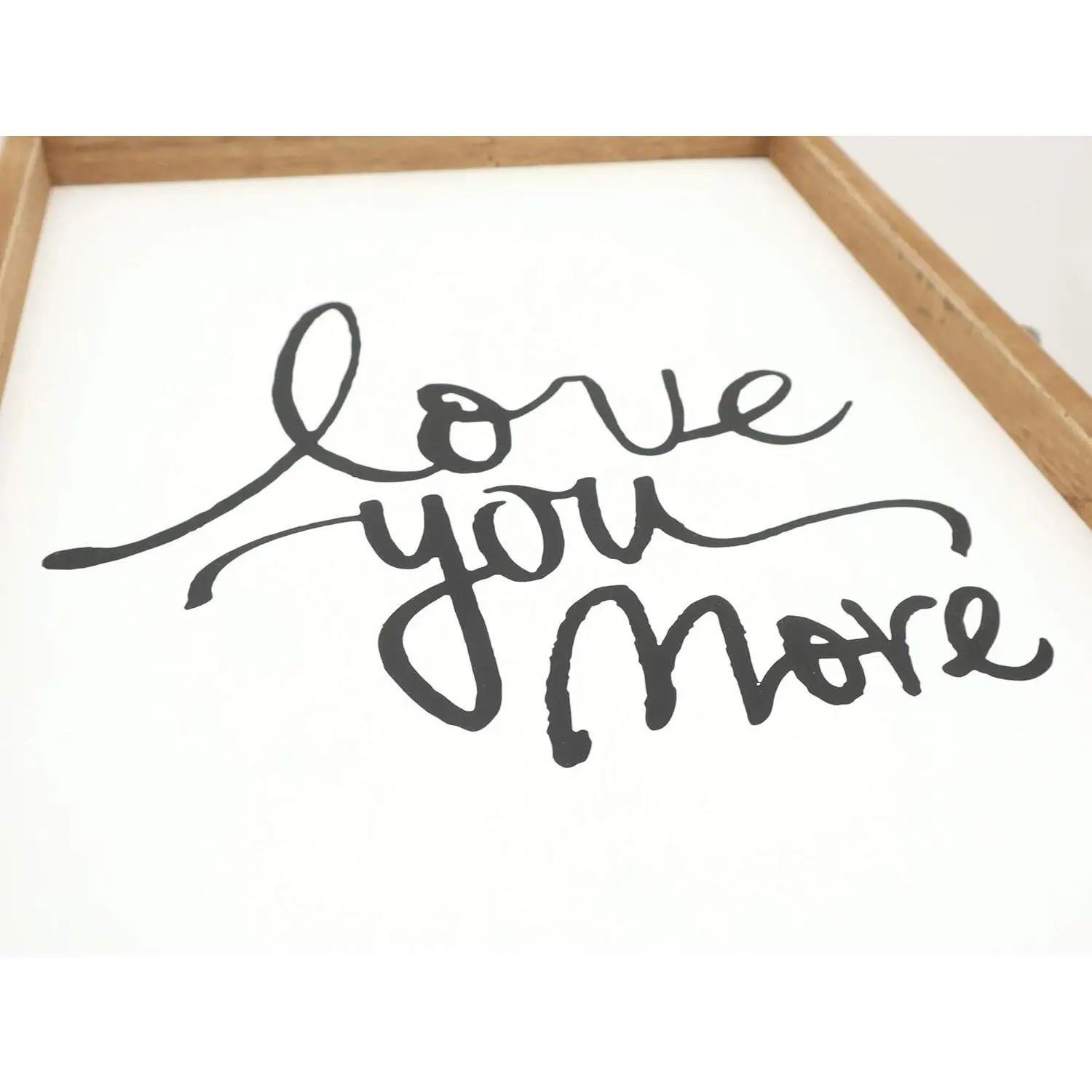 Parisloft Love You More Wooden Wall Sign 12.3x19'' Rustic Farmhouse Decor Wedding Home Decoration