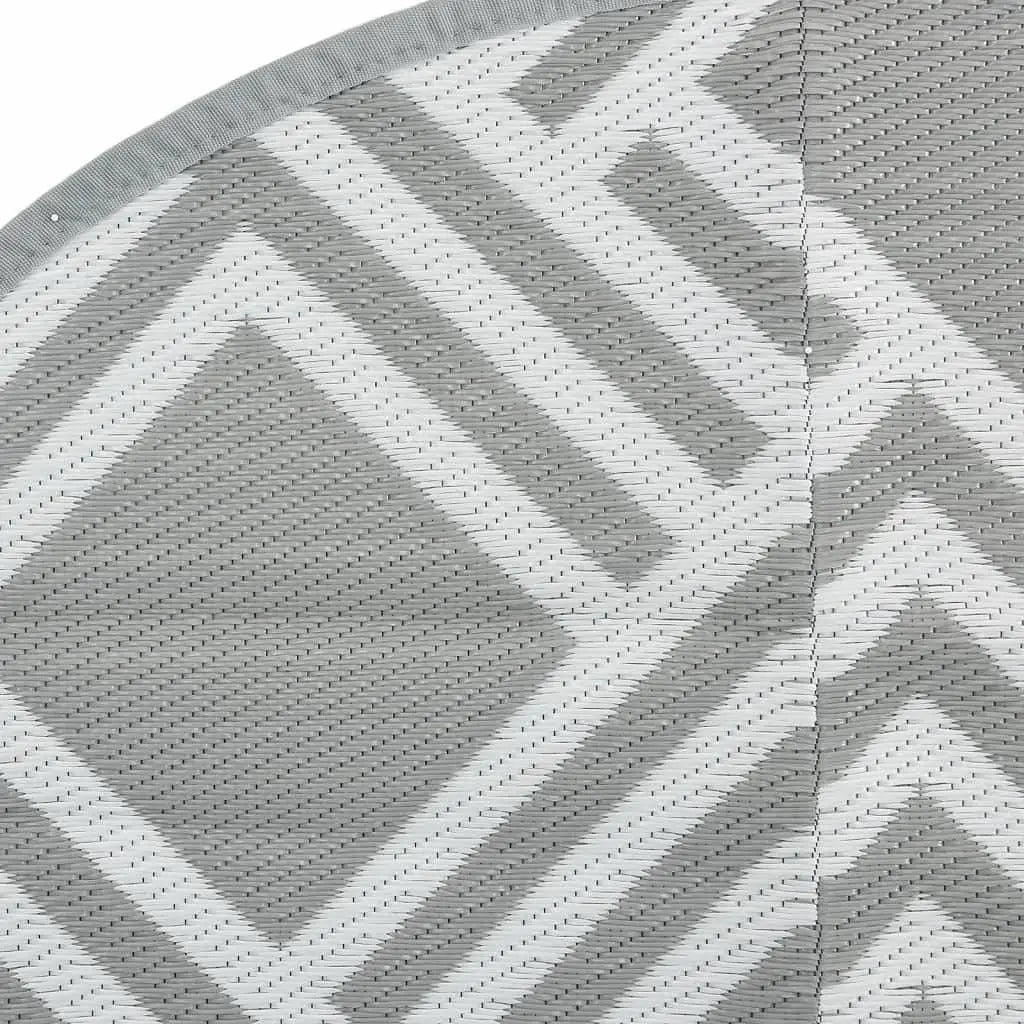W2B VidaXL Reversible Outdoor Carpet Grey Polypropylene 47.2\" Waterproof for Home Office Patio Travel for Hallway Use
