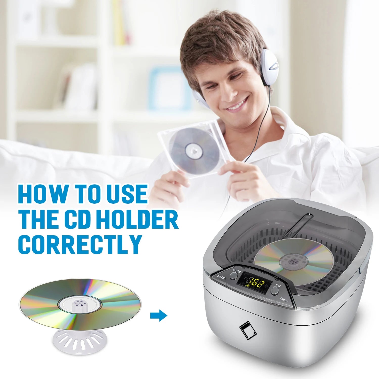TUV CE PSE 850ML 42KHZ Home Ultrasound Cleaner Auto Cleaning Machine Jewelry Ultrasonic Cleaners