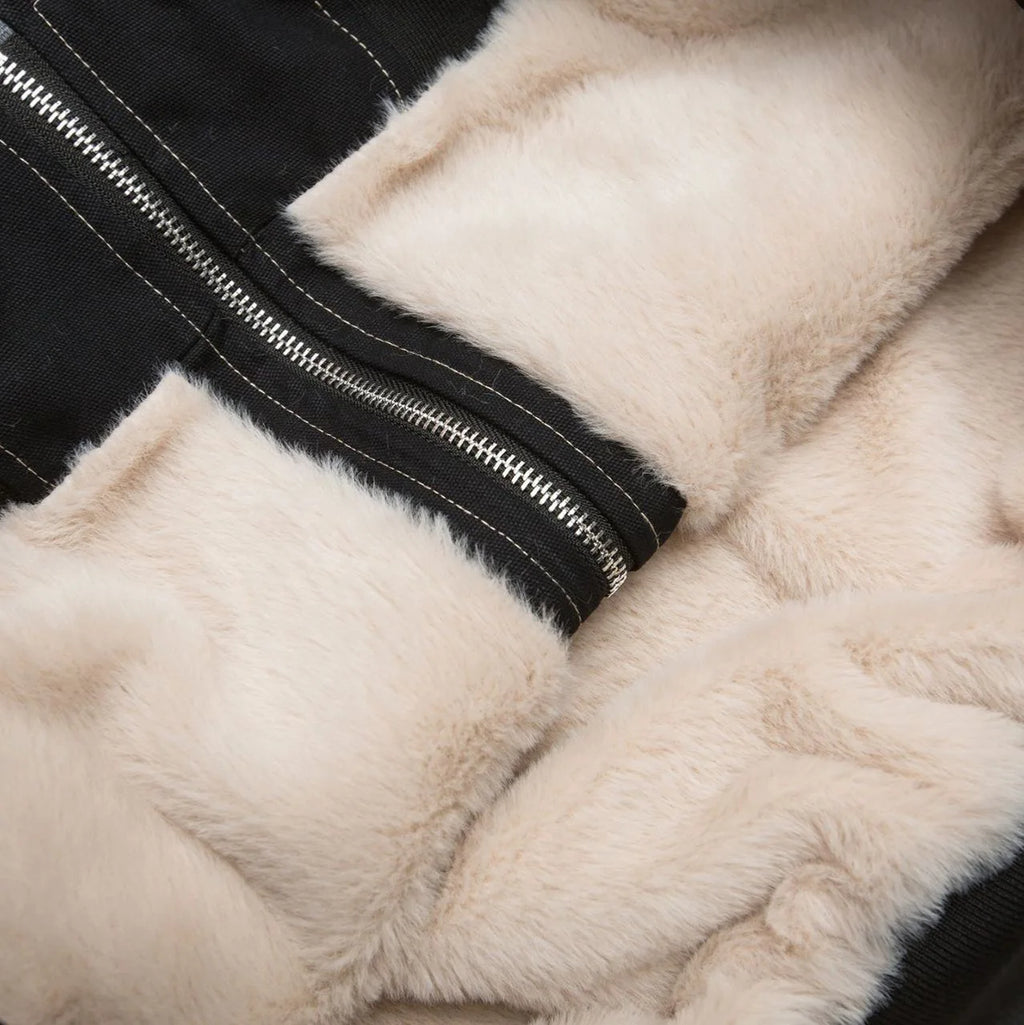 2025 Winter Unisex Trendy Brand Jacket Thick Cotton Digital Fleece Lining Fur Collar 100% Cotton New Arrival