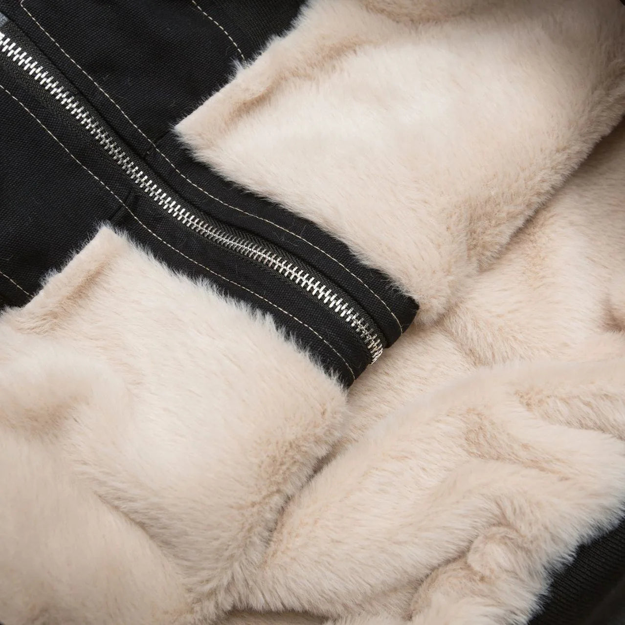 2025 Winter Unisex Trendy Brand Jacket Thick Cotton Digital Fleece Lining Fur Collar 100% Cotton New Arrival
