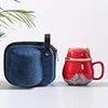 Ceramic Cat Cup with Lid, Reusable Insulated Floral Design, Machine Washable, Ideal for Travel, Perfect for Home or Office