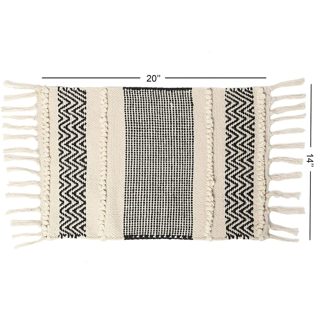 TD Disposable Traditional Artisan Hand-Woven Linen Table Mat Luxury Striped Design Custom Logo Home Use Exquisite Artisan Work