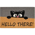HMS 18\" X 30\" Beige and Black Coir Animal Print Outdoor Door Mat Custom Printed PVC and Rubber Tufted Style for Home Use