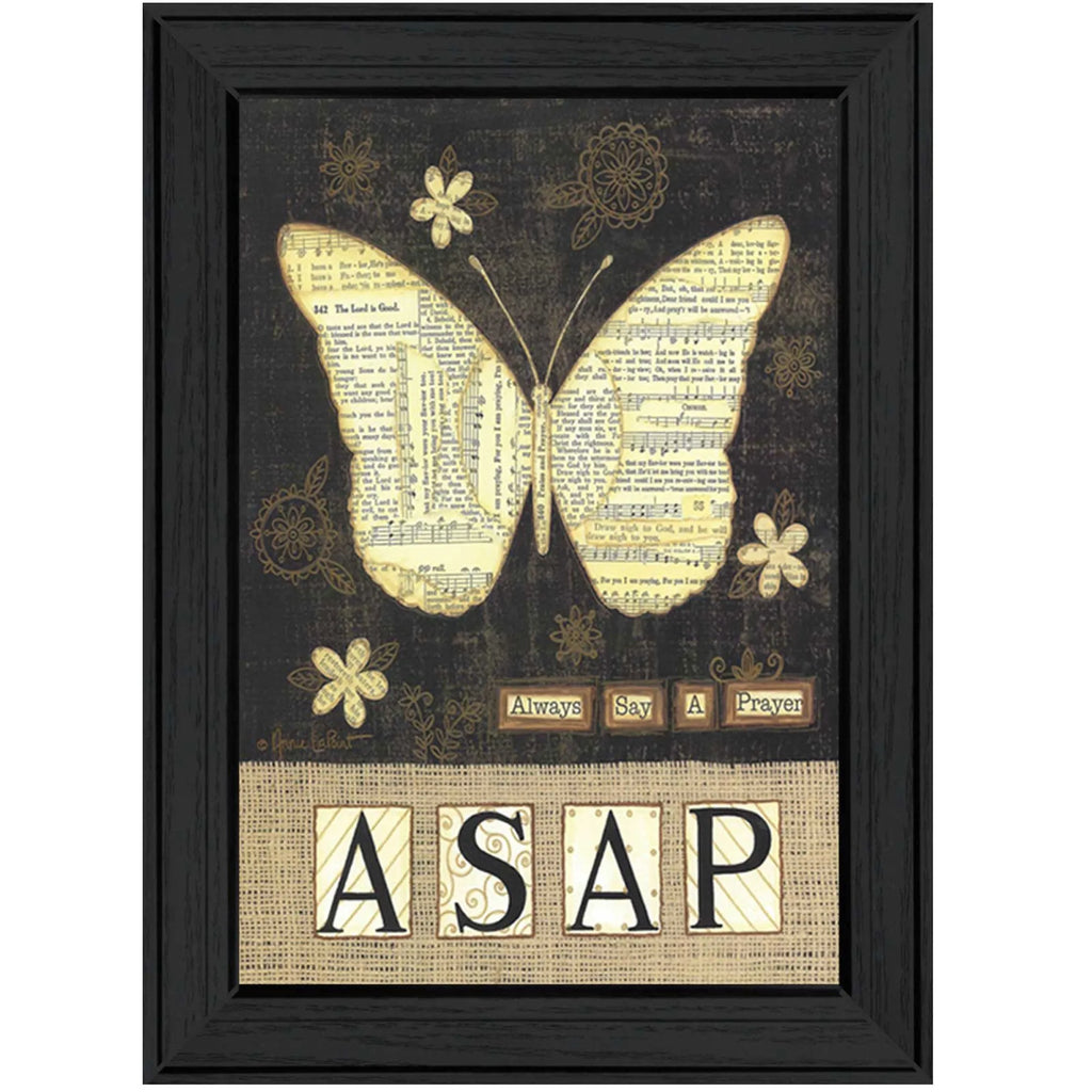 HMS Home Decor Wall Art Black Framed Print Always Say a Prayer