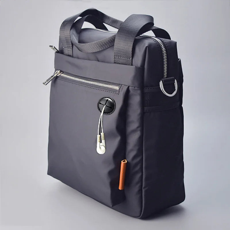 New Men's Shoulder Bags Waterproof Wear-resistant Multi-function Large-capacity Vertical Simple Business Outdoor Casual  Handba
