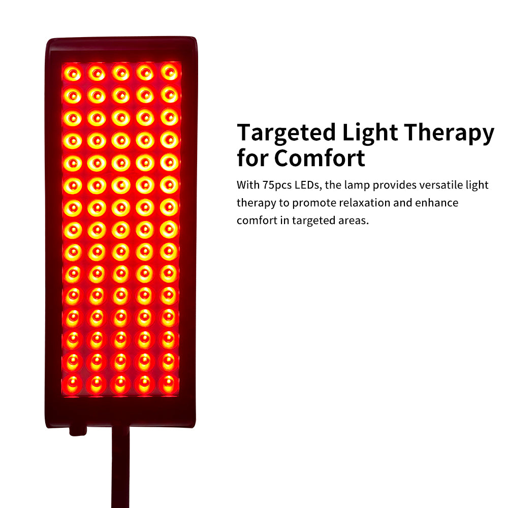 Red Infrared Light Therapy Lamp with Stand 660nm 850nm LED Light Therapy Device for Face Knee Body Care at Home Local Stock