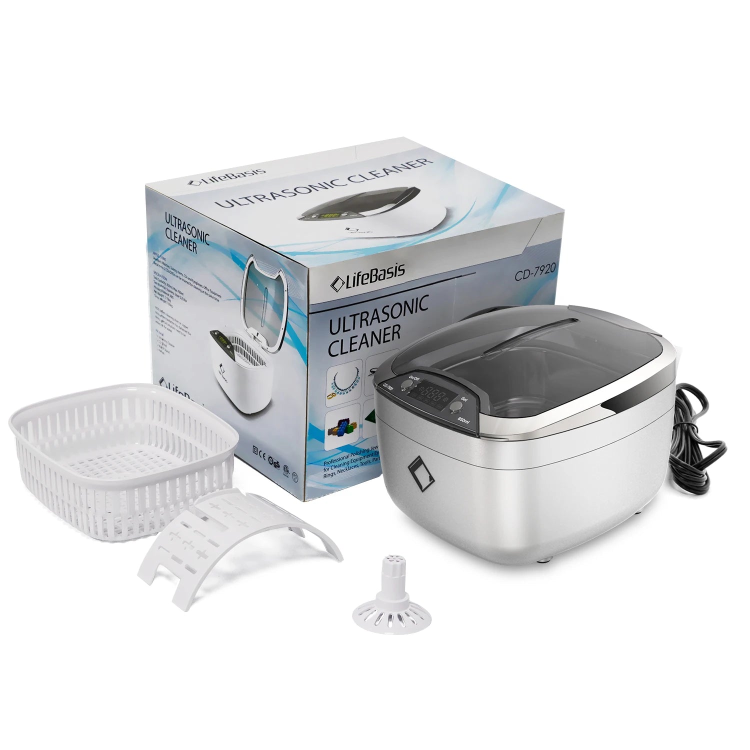 TUV CE PSE 850ML 42KHZ Home Ultrasound Cleaner Auto Cleaning Machine Jewelry Ultrasonic Cleaners