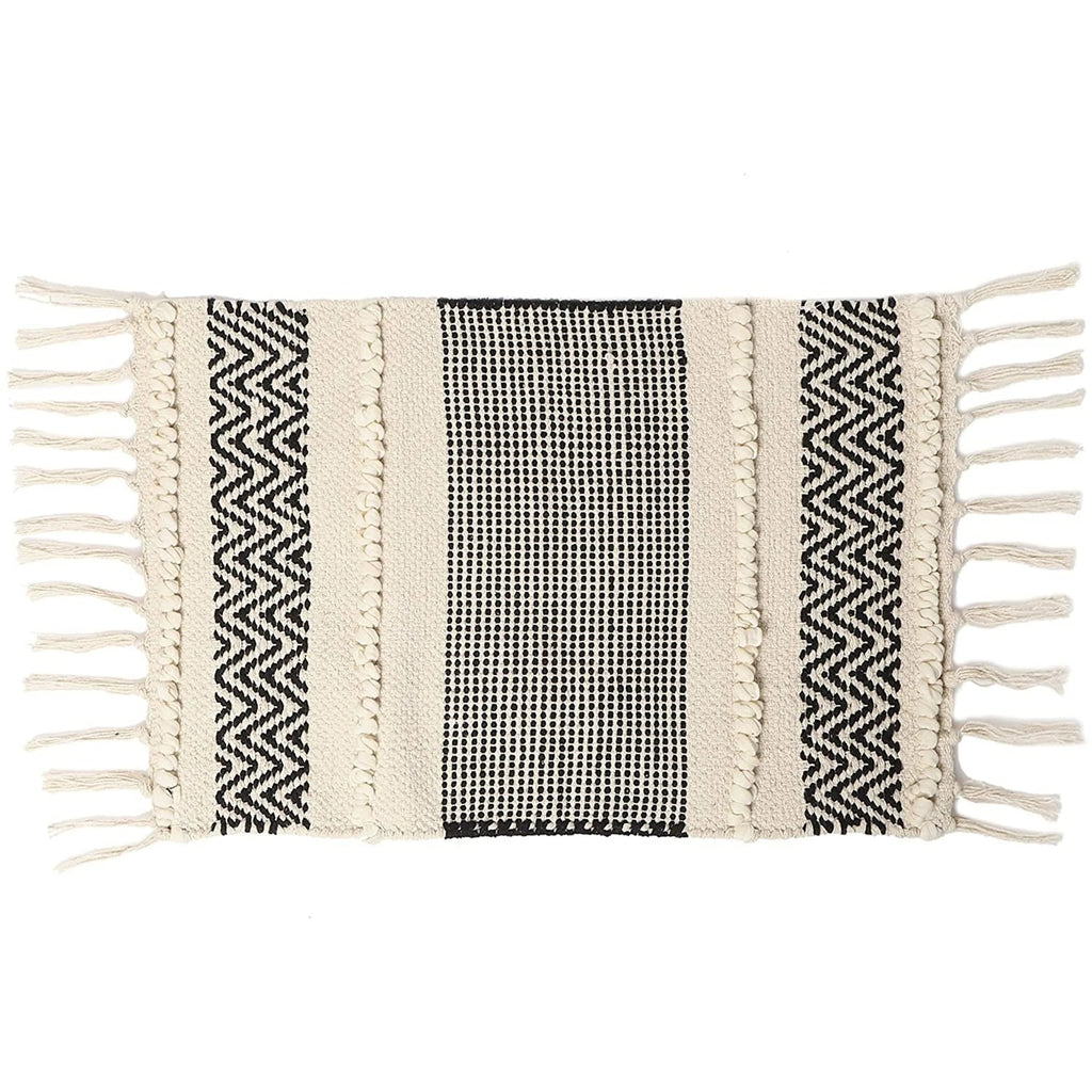 TD Disposable Traditional Artisan Hand-Woven Linen Table Mat Luxury Striped Design Custom Logo Home Use Exquisite Artisan Work