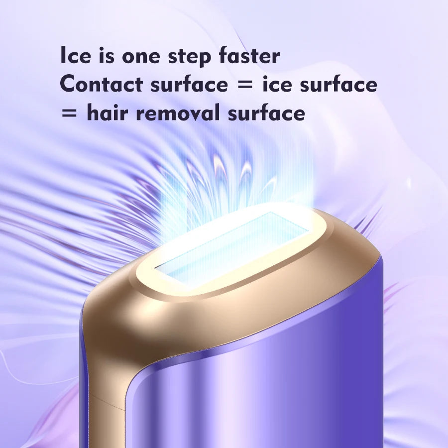 PAKISS IPL Hair Removal Epilator-Sapphire Ice Cooling Automatic Safe for Face & Body Home Use