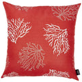 HMS 18\" Red White Geometric Fabric Throw Pillow Cover High Soft Square Cushion Protector for Home Modern Sofa Cushion Cover