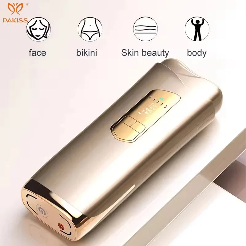 PAKISS At-Home IPL Hair Removal Device,Painless IPL Hair Removal System for Smooth Skin, Treats Underarm Leg Bikini Line