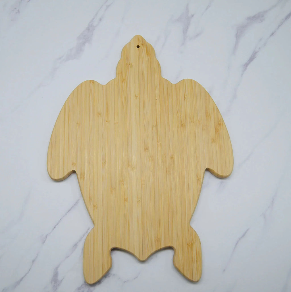 US Free Shipping Customized  Epoxy Resin Blanks Turtle Shaped Eco-Friendly Bamboo Cutting Board for Home Decor