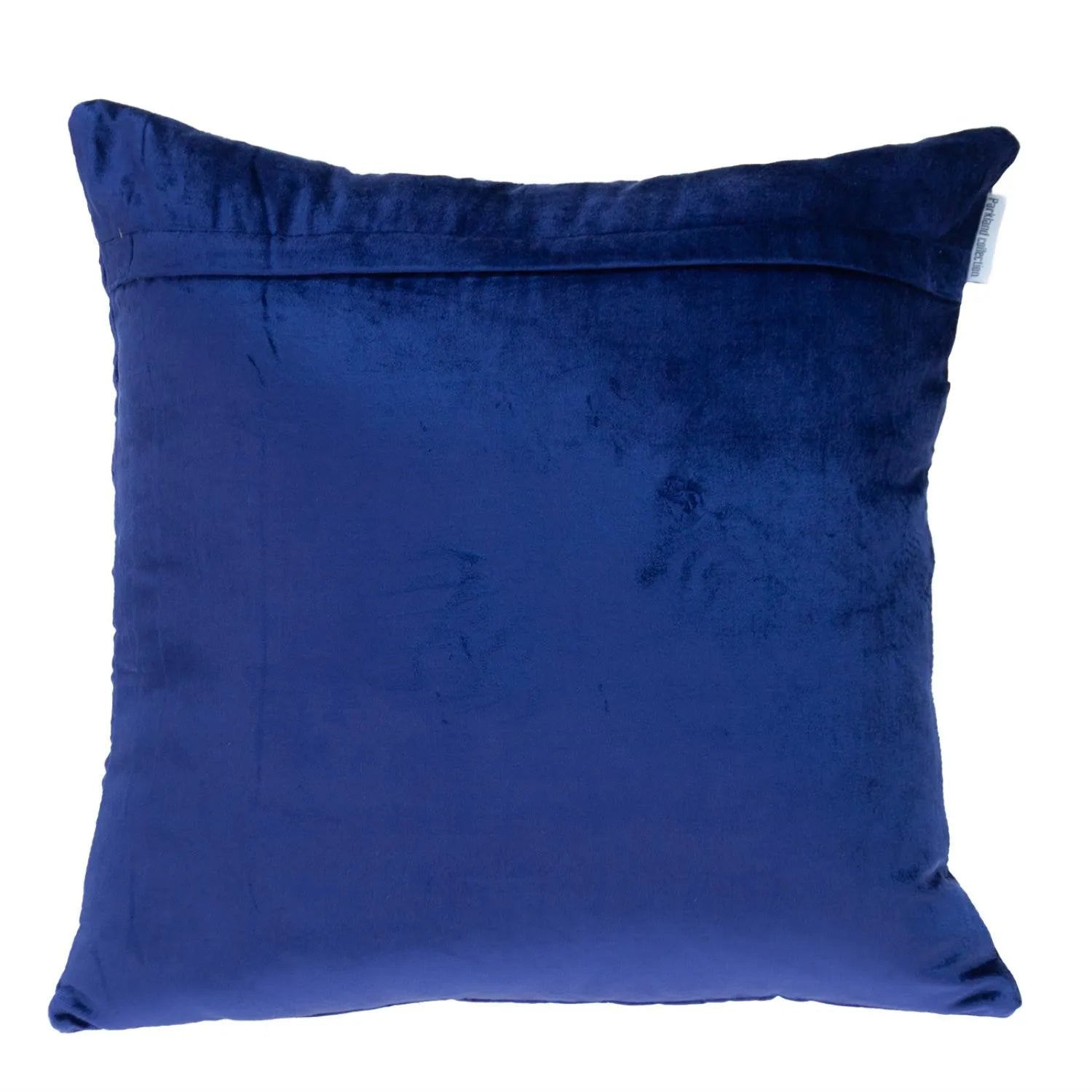 HMS Blue Geometric Quilted Velvet Throw Pillow Decorative Silk Cushion for Living Room Sofa Home Use Christmas Pattern Foam