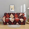 Geometric Printed 3-Seater Anti-Wrinkle Sofa Slipcover Waterproof Polyester Furniture Protective Cover for Pets