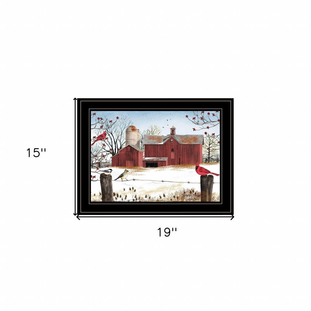 HMS Winter Friends 3 Black Framed Print Wall Art Home Decorative Item