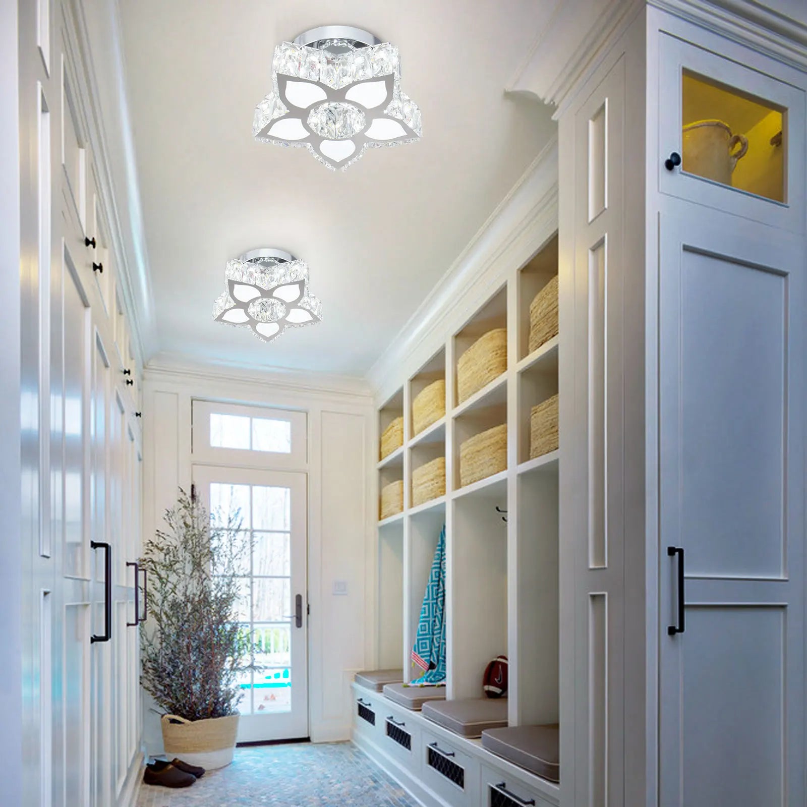 Modern Luxury Ceiling Chandelier for High Ceilings Small Size Home Decor Lighting Solution for Villas