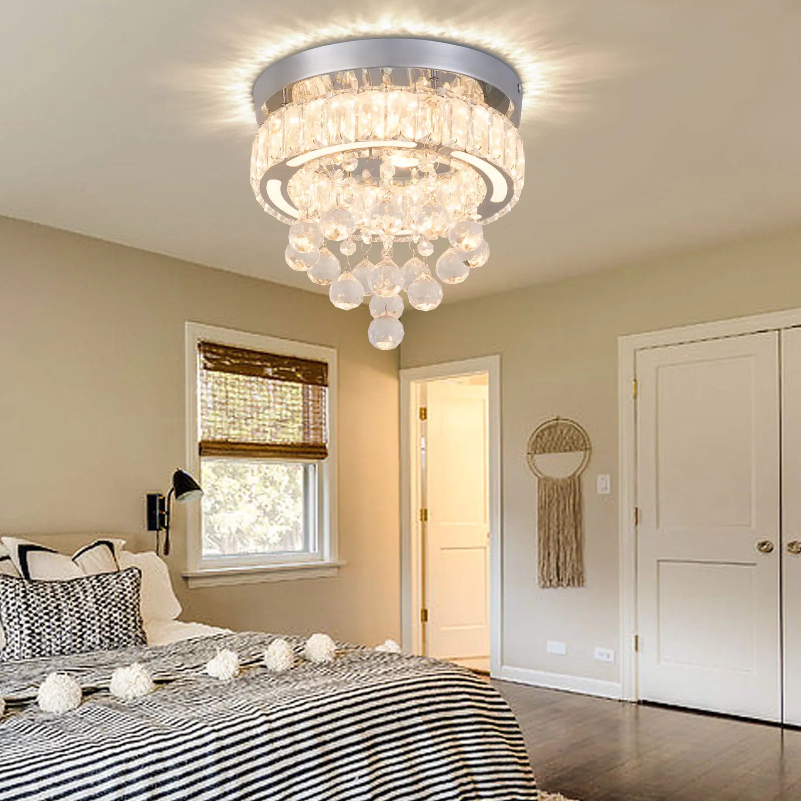 Modern Nordic Creative Dimmable LED Ceiling Light Flush Mount Living Room Chandelier Kitchen Island Pendant for Home Decoration