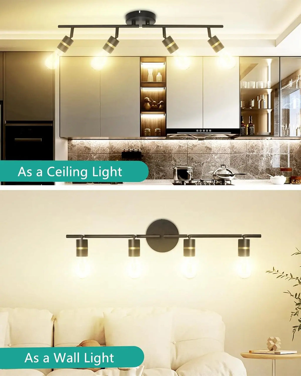 Spot Light Ceiling Lighting E26 Rotatable Head Decorative Track Lights for Shop Office Home