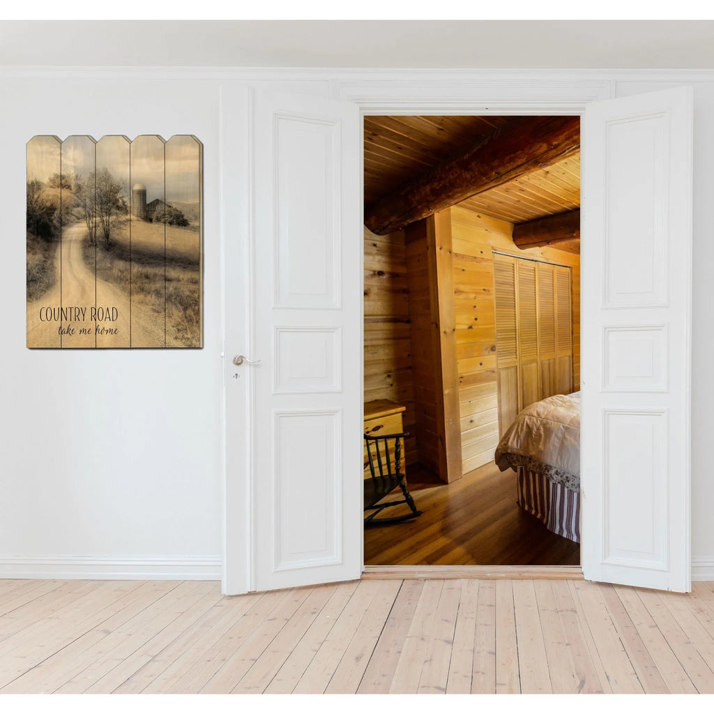 HMS Country Road Take Me Home Unframed Wall Art Print for Home Decor