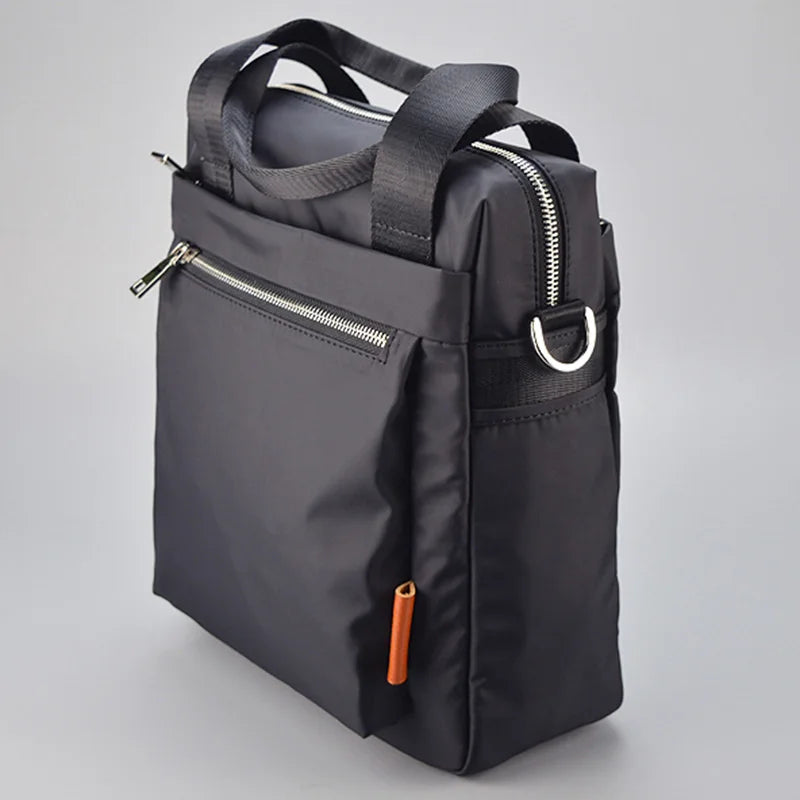 New Men's Shoulder Bags Waterproof Wear-resistant Multi-function Large-capacity Vertical Simple Business Outdoor Casual  Handba