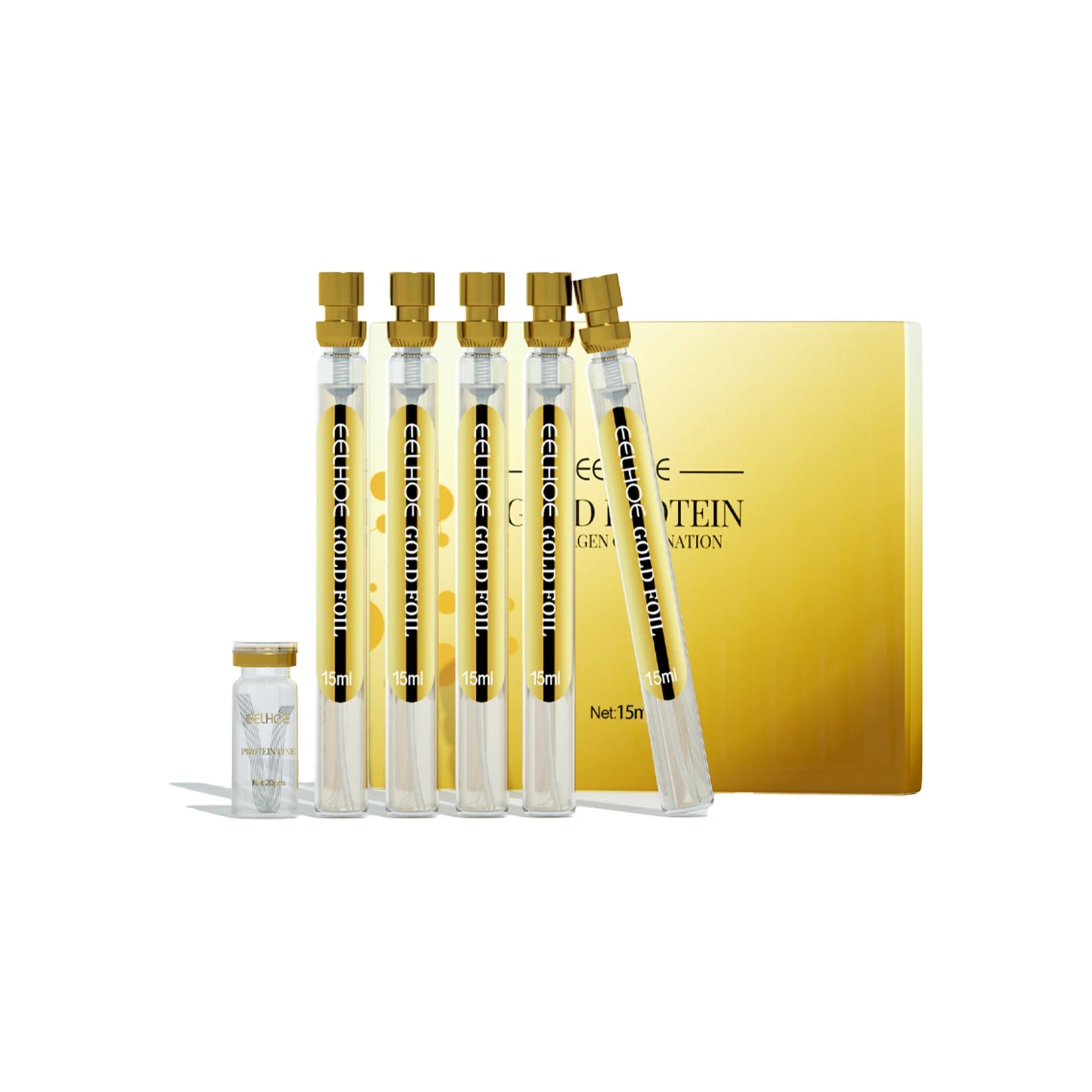 EELHOE 10ml Anti-Wrinkle Serum Protein Line Lift Set for Facial Shape Firming Lifting for Home Use on Oily/Combination Skin
