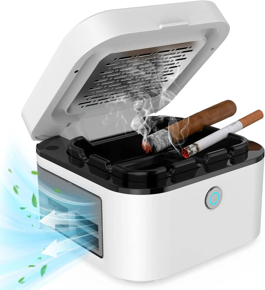 Free Shipping Air Purifier Multifunctional Smokeless Ashtray for Cigarette Smoker, HEPA Filter Smoke Ashtray for Home Office